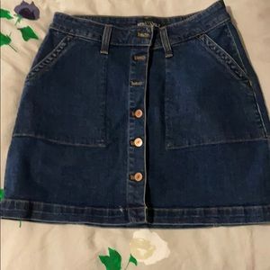 J crew mercantile Jean skirt